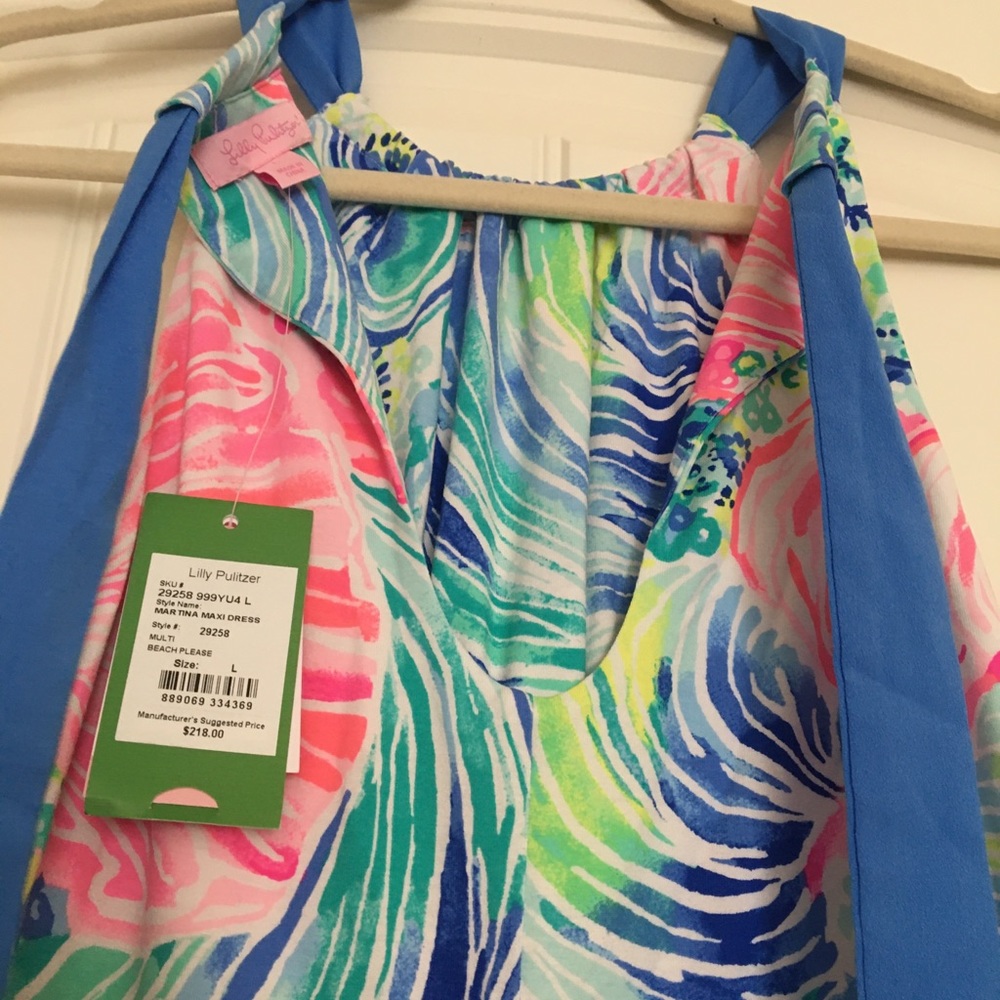 Lilly Pulitzer Martina Maxi Dress L - Picture 8 of 9